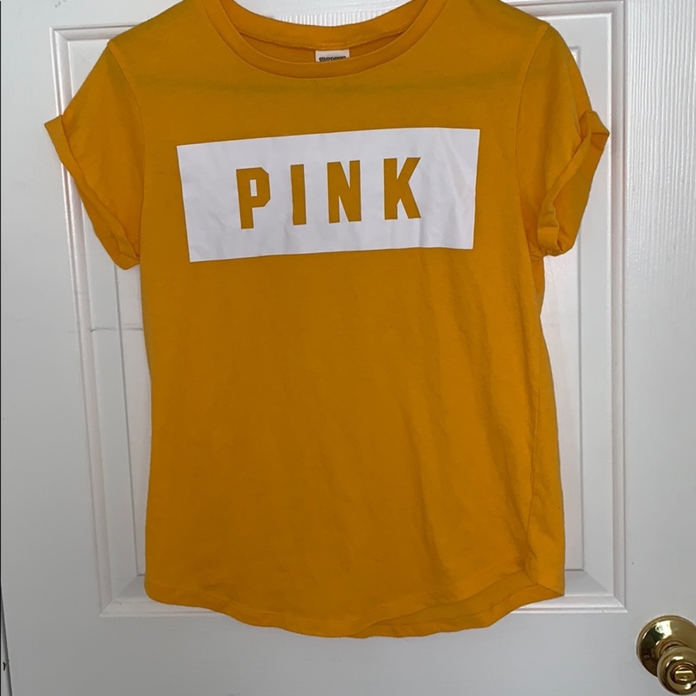 PINK Victoria Secret Yellow Top